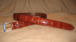 Classic Cognac Alligator w/ Sterling Silver Buckle